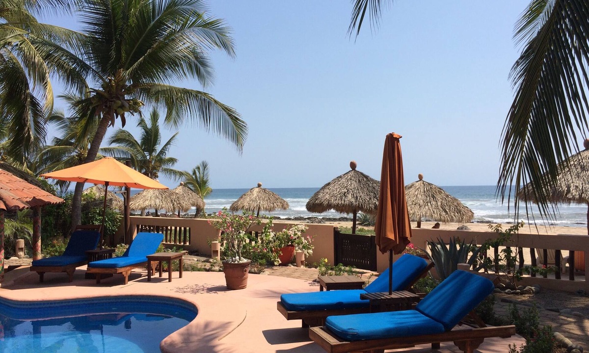 Troncones Condo | 1BR. Beachfront Bliss - Troncones - Perfect for Two - on the beach