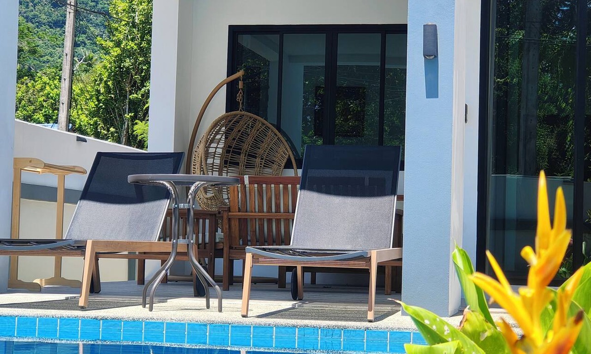 Na Thon House | 3-bedroom house Kokini with pool 3 min to the beach
