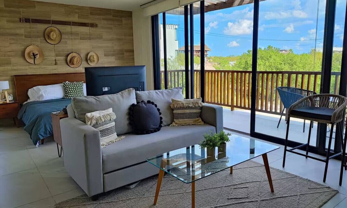 Isla Holbox Apartment | BOHO Loft Steps from the Beach