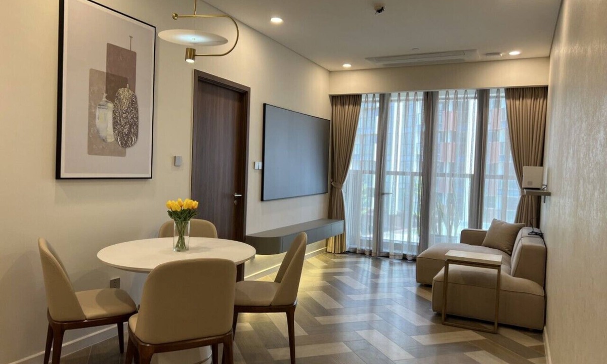 Thu Thiem Apartment | Lovely condo with Stunning view pool