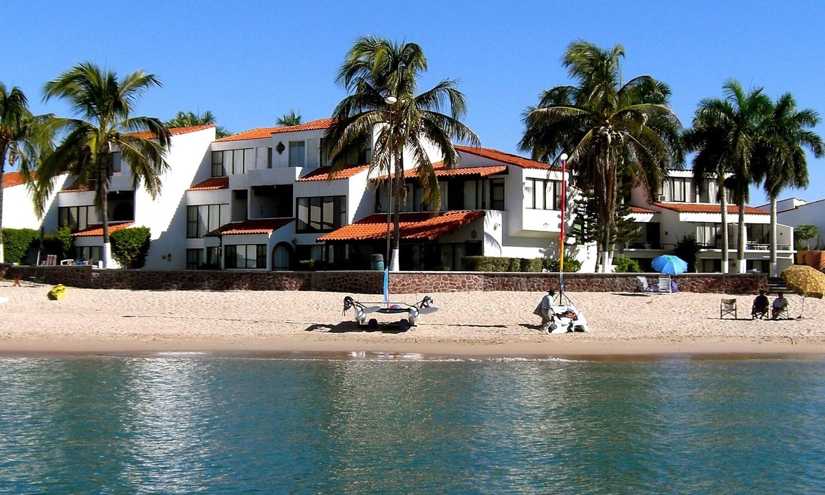 San Carlos Condo | Pilar Beachfront, huge porch, palms, hear waves 24/7, 3BR & 1 BR Beach Condos