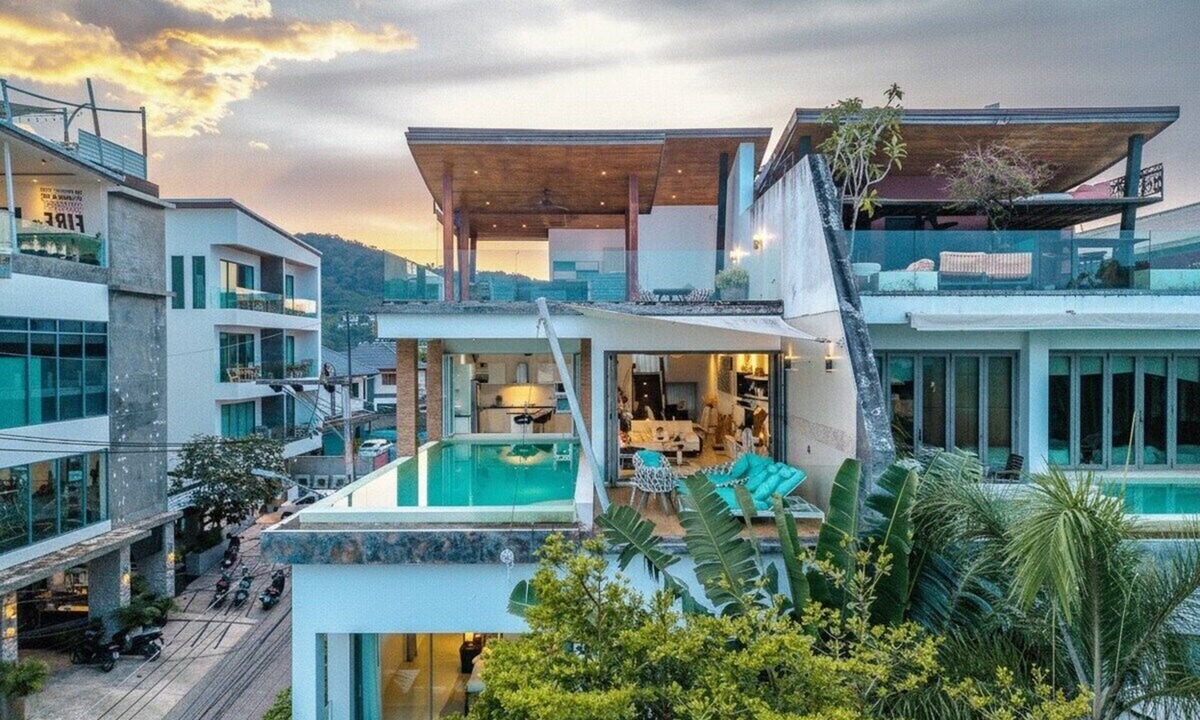 Ban Saiyuan Villa | Seaview Rooftop Pool Villa Near Beach V210