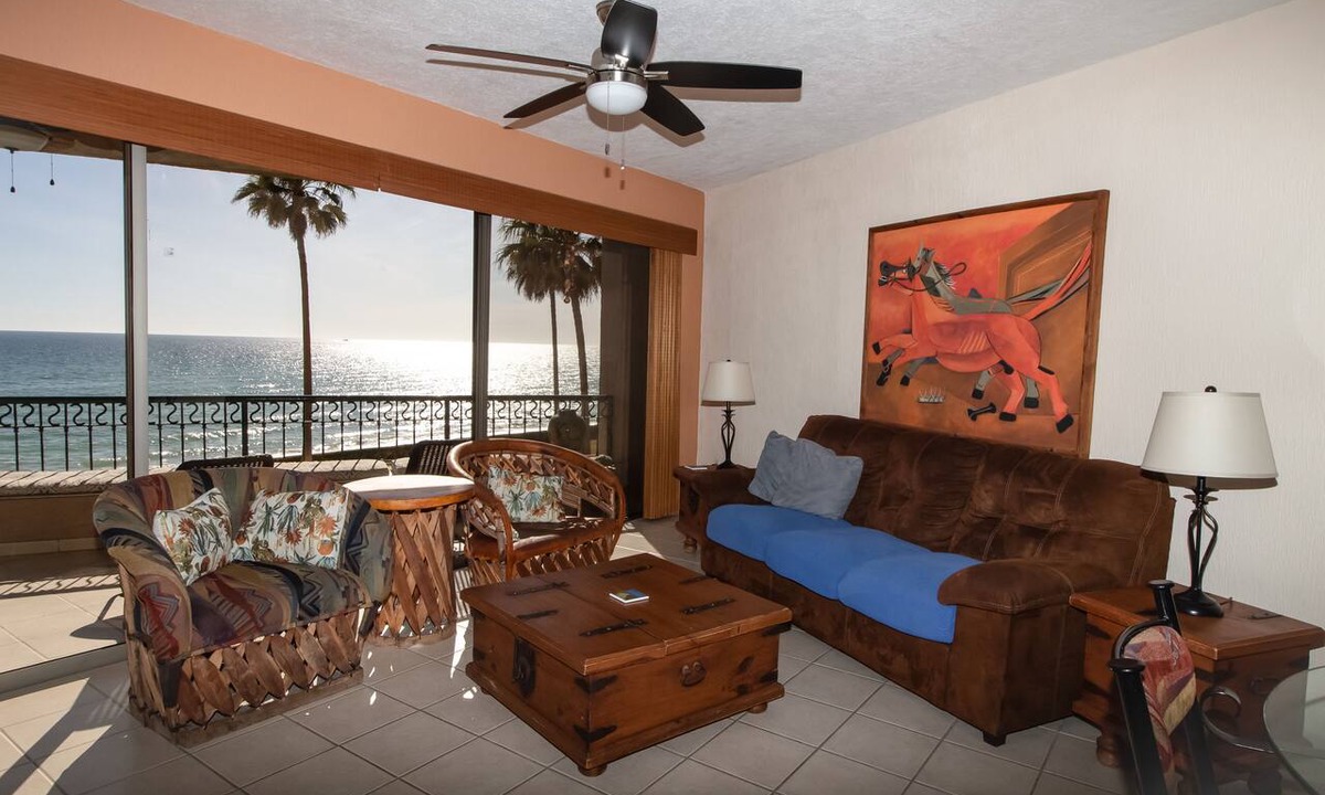 Puerto Penasco Condo | Sonoran Spa E203 - 2 BR Next to the Pool, High Speed Wi-Fi - Beachfront Upper Floor Luxury Condo