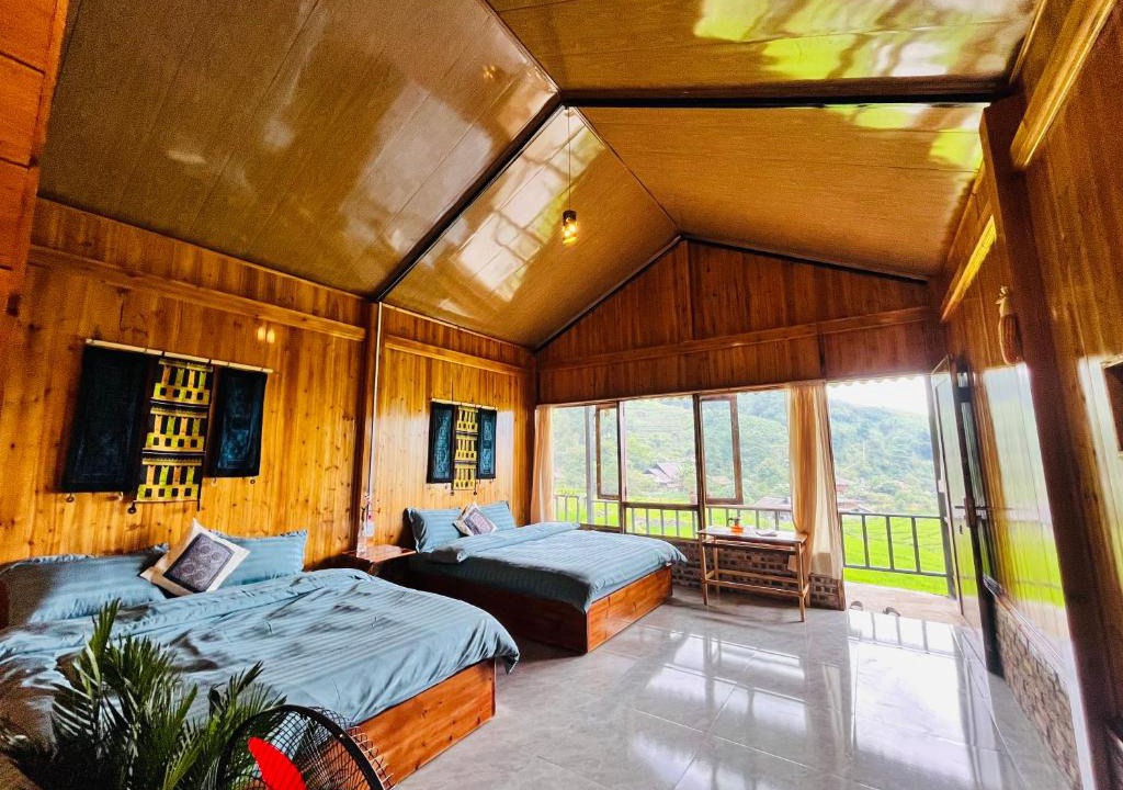 Sa Pa Ski Chalet | Wooden House Happiness Authentic Dao Village Escape