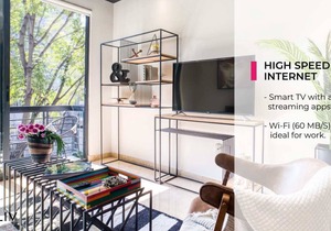Ideal 2BR Apt | Pvt Balcony | Reforma | Gym+Rooftop+Grill in Ciudad de México