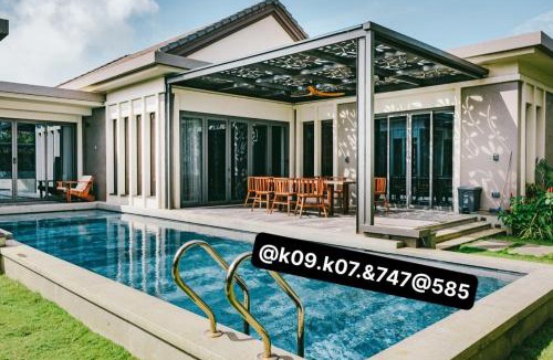 Phuoc Thuan Apartment | 04-Biệt thự cao cấp Hồ Tràm-3PN 4 giường lớn, Hồ bơi to,BBQ, cầu ra ngắm biển