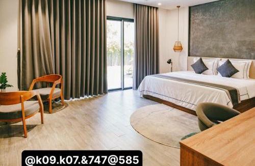 Phuoc Thuan Apartment | 04-Biệt thự cao cấp Hồ Tràm-3PN 4 giường lớn, Hồ bơi to,BBQ, cầu ra ngắm biển