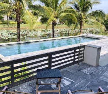 Phuoc Thuan Villa | 10 Biệt thự Cao cấp View Hồ 350m2 BBQ hồ bơi sân vườn gần cầu ra biển