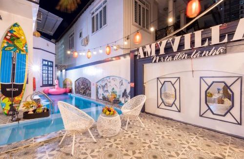 Thang Tam Villa | Amy Villa 7 - Bida - Karaoke - Phòng Xông Hơi - Gần Biển Bãi Sau - 6 Phòng Ngủ