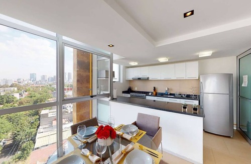 Anahuac Condo | Aurora · Panoramic view, pool and gym · 2 baths