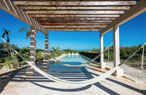 Miramar Apartment | Beachfront Paradise with Shared Pool Telchac | Depto A12