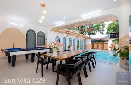 Thang Tam Villa | C29 Đi Bộ Ra Biển - Trệt Không Lầu - Free Bida - Loa Karaoke