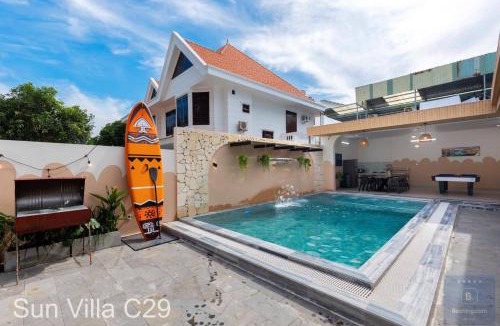 Thang Tam Villa | C29 Đi Bộ Ra Biển - Trệt Không Lầu - Free Bida - Loa Karaoke