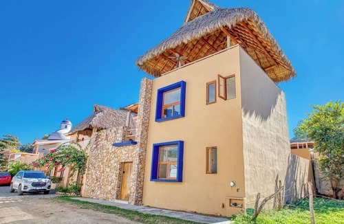 San Francisco House | Casa Piedra: 4BR/4BA, Private Pool & Rooftop Palapa, Sleeps 8 San Pancho Nayarit