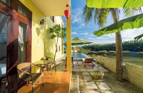 Cam Thanh Villa | Charming Family Connecting room villa in Tranquil Hội An with Garden, Lake, WiFi
