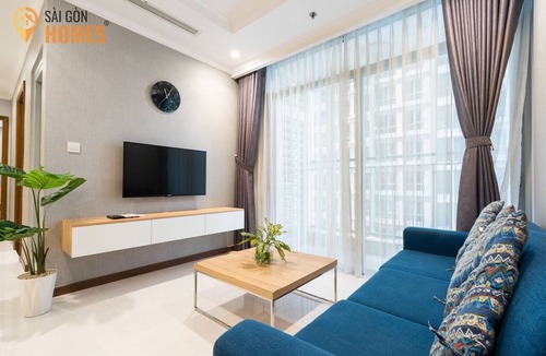 Hang Xanh Condo | Cozy 2-bedroom condo in fantastic Thành phố Hồ Chí Minh with AC