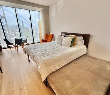 Reforma Apartment | Espectacular Estudio en University Tower Reforma 2 camas dobles 4 personas