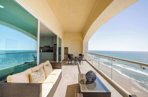 Rosarito Apartment | High Rise Coastal Escape Pool, Gym, Sandy Beach