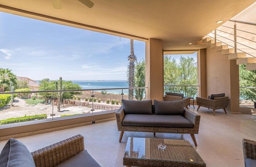 La Paz Villa | Luxury Oceanfront Villa 7 at Puerta Cortes Resort with Jacuzzi & Golf Cart