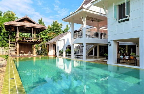 Pa Tan Villa | Phi Private Villa: Riverside & Pool :Near Old Town,BF,Laundry, Free Pickup