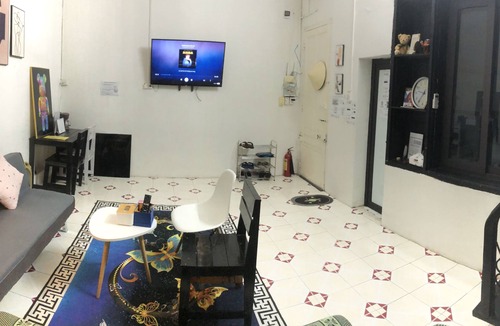 Đien Bien Apartment | Spacious 2-floor Duplex apartment near Train cafe Street, quiet local Alley