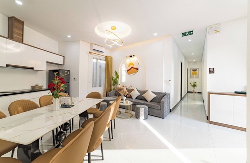 Tho Quang Beach Villa | Terra Calm Villa: Private Arched Villa – Minimalist Forest & Sea Retreat