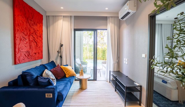 2-bedroom apartment in perfect Tambon Choeng Thale with AC and fitness room in Tambon Choeng Thale