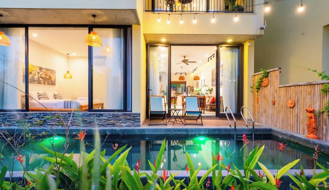 3BRs w/River View & Private Pool - Free Bike