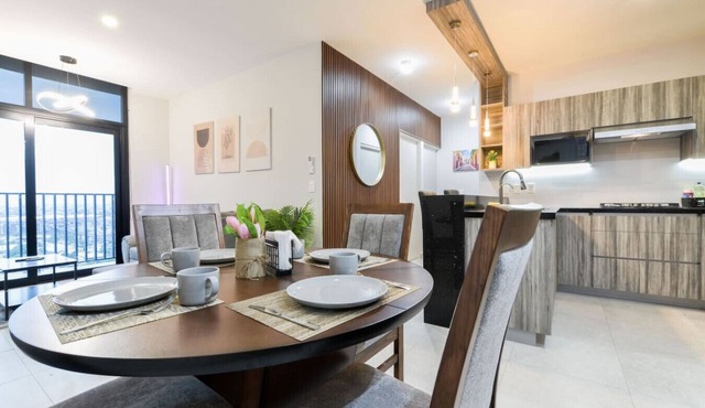 ¡A pasos de Fundidora! Wifi + Cajón | 2BR2br 6ppl in Monterrey
