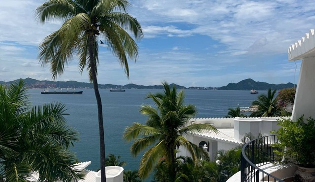 Apartment with Ocean View, Beach, Restaurant in Manzanillo