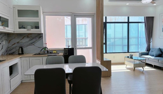 Beachside apartments with a sea view