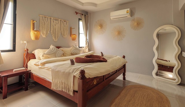 Casa Eden Thong Sala Center 2BR 4K TV AC in Surat Thani