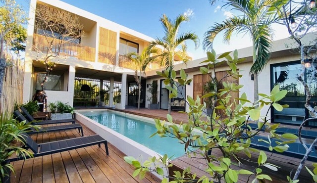 Casa Milu · Tropical Boho Villa with Pool in Isla Holbox