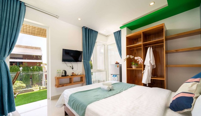Deluxe double room with balcony - Dao tien homestay