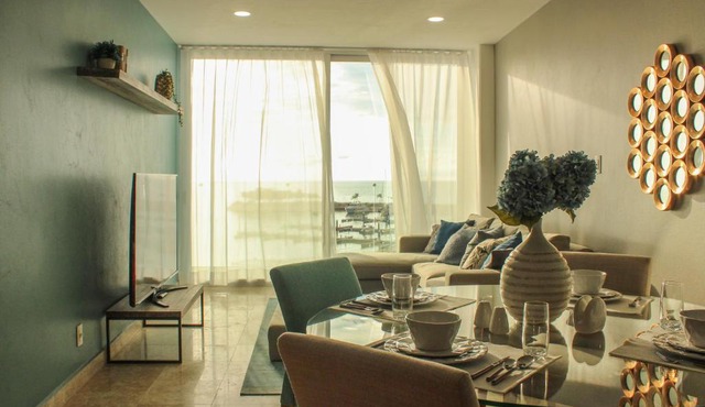 Departamento de playa en Campeche Country Club in Campeche