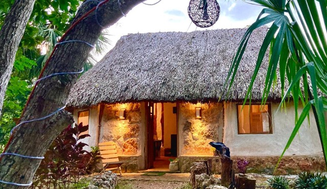 Encantadora Villa Maya tradicional en Rancho Agroecologico in Tzucacab