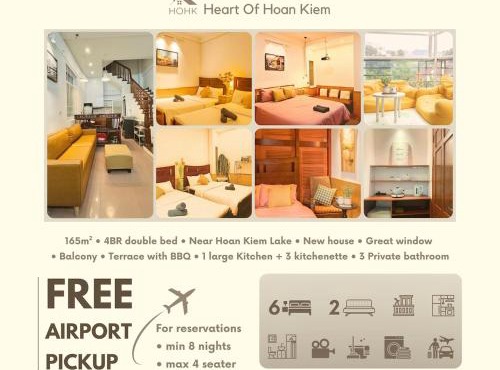 Heart Of Hoan Kiem RARE 4BR large cozy private house center max 14pax