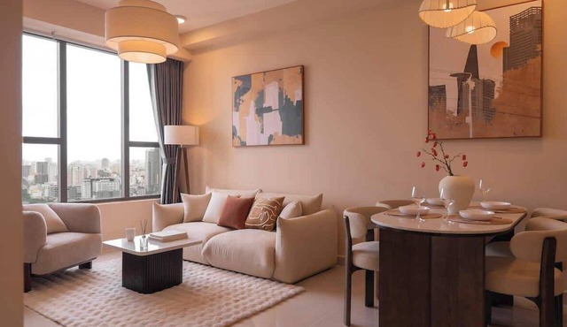 High-Rise 2BR+1BA | CityView, 2 min BuiVien, D1