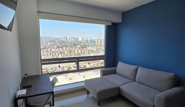 Modern apartment near Santa Fe + gym + incredible view to Sta. Fe 20th Floor in Ciudad de México