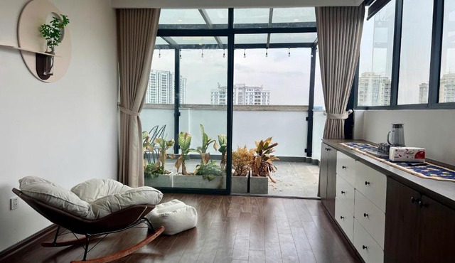 Sky villas with large balcony in Hanoi