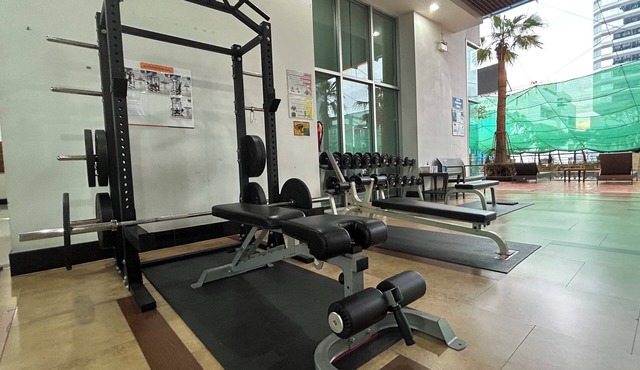 Spacious 2-bedroom condo in welcoming Bangkok with WiFi, AC, fitness room in bangkok
