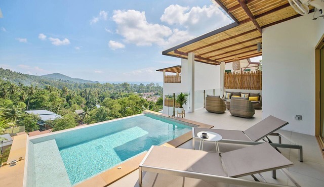 Spacious 3BR Villa - Ocean View, Pool & Jacuzzi in Ko Tao