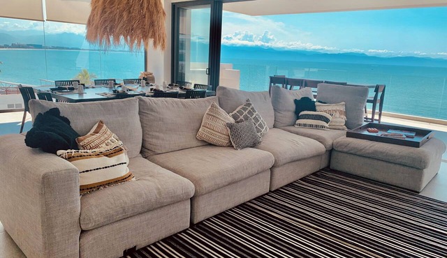 Stunning Beachfront Luxury Condo in Bucerias in Nay.