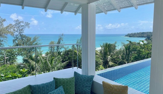 Surin Beach Seaview Luxury Villa with Pool in Tambon Choeng Thale