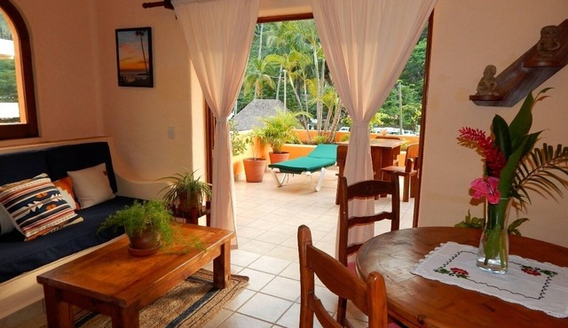 WATER VIEWS! Luxury Boho In-Village Apt. #1 in Boca de Tomatlán