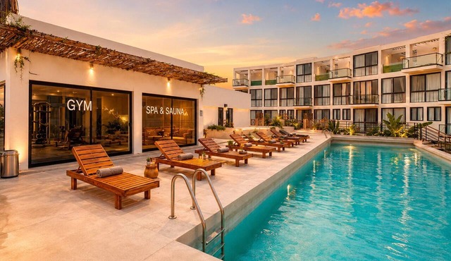 Wellness Suite with Spa, Gym & Rooftop in Tulum