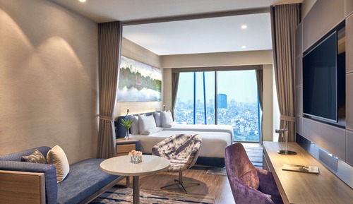 Deluxe Room, 2 Twin Beds, City View