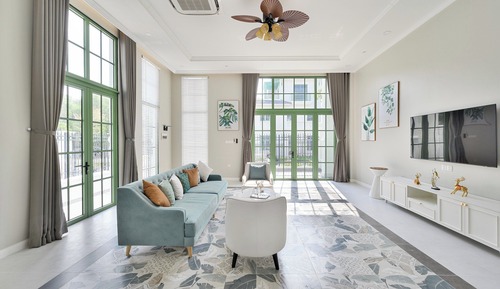 3-Bedroom Villa with Garden View 