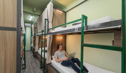 Basic Shared Dormitory, Courtyard View