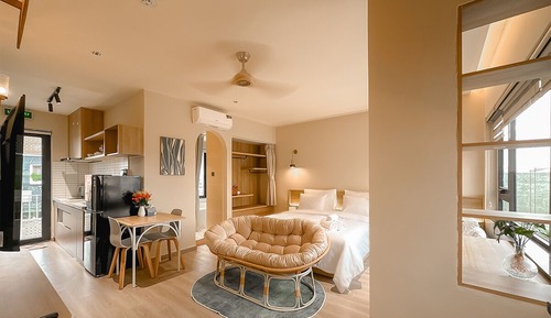 Panoramic Apartment, Kitchen, Park View